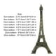thumbnail image 3 of Bewildely 1pc 5-25cm Torre de París Artesanía de metal Modelo de recuerdo creativo Miniaturas Adornos de escritorio Estatuilla vintage Decoración Accesorios de disfraces 18 cm Bewildely JJ3442-06, 3 of 6