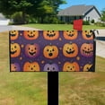thumbnail image 3 of Happy Halloween Spooky Pumpkin Bat Mailbox Cover,Magnetic 18x21 Inch Mailbox Wrap Water Proof Reusable Fall Welcome Post Letter Box Covers for Garden Outdoor Decor, 3 of 5