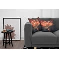 thumbnail image 3 of Ambesonne Fantasy Throw Pillow Cover 2 Pack, Night Scenery, 18", Ruby and Yellow, 3 of 7