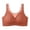 Red, variant on Women Comfort Solid Bra Front Buckle Lace Edge Seamless Yoga Sleep Bra for Movement and Comfort with Adjustable Gathering Design XXL Beige