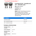 thumbnail image 2 of Front Brake Pad Set - Compatible with 2017 - 2020 GMC Acadia 2018 2019, 2 of 2