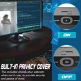 thumbnail image 4 of 1080P Full HD Webcam AF Cámara de transmisión web con enfoque automático Micrófono USB Plug and Play Meterk Cámara web, 4 of 7