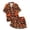 Blue, variant on REDARER Kids Two Piece Sleepwear Set Lapel Button Short Sleeve Shirt Matching Shorts All Over Pumpkin Print Soft Casual Pocket PJs for Halloween Daily Loungewear Night Dress Up,10-11 Years