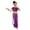 Purple, variant on WOYY Big Girls Belly Dance Outfits Short Sleeve Crop Top and Pants Set Dancewear