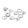 thumbnail image 4 of facefd 10 Pcs Bagues Mi-Doigts Style Vintage Boho Plage Fête Bijoux pour Femmes, 4 of 9