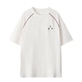 thumbnail image 2 of Men's Casual Summer Tees, Letter Print Round Neck Short Sleeve T-Shirt, S-6XL, 2 of 4