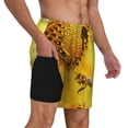 thumbnail image 2 of Kdxio Honey Bee Print Men'S Swim Trunks With Compression Liner 7 Inch Inseam Quick Dry Swim Shorts, 2 of 7