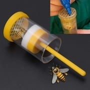 Fridja Bee Catcher Yellow Plastic Farm Marker Bottle Plunger Plush Beekeeper Tool