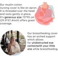 thumbnail image 4 of Nursing Cover Cotton, Adjustable And Breathable Breastfeeding Shawl For Privacy, Lightweight Nursing Cover For Moms, 4 of 5