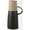 thumbnail image 3 of 14" Rustic Organic Black And Natural Decorative Jug, 3 of 5