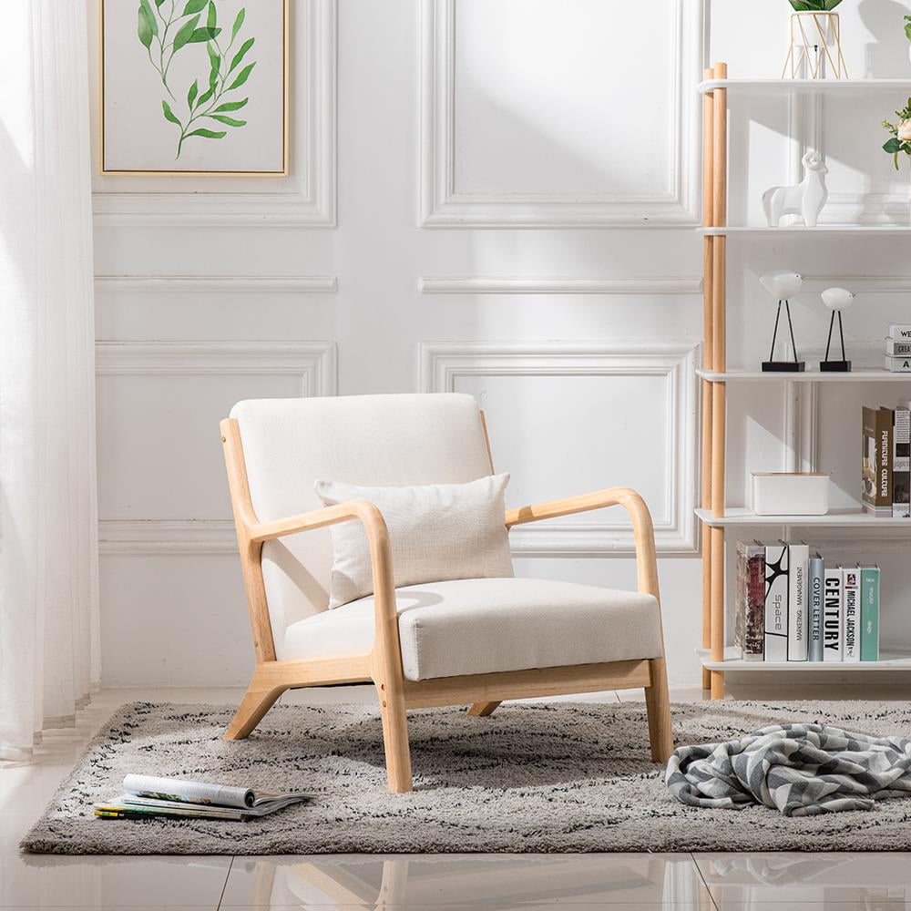 GoDecor MidCentury Accent Fabric Chair Fabric Single Sofa