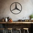 thumbnail image 3 of LaModaHome Exclusive Mercedes Logo Metal Wall Art Decor – Durable & Artistic Metal Wall Art for Home and Office Decor, Perfect for Any Interior Design Aesthetic, 3 of 5
