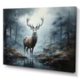 thumbnail image 2 of Designart "Deer Mist I" Animals Canvas Print, 2 of 5