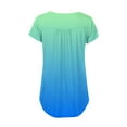 thumbnail image 5 of LEEYNEER Womens Summer Tops Loose Fit Casual V- Neck Hide Belly Short Sleeve T-Shirts Cute Flowy Tunic Blouses, 5 of 7