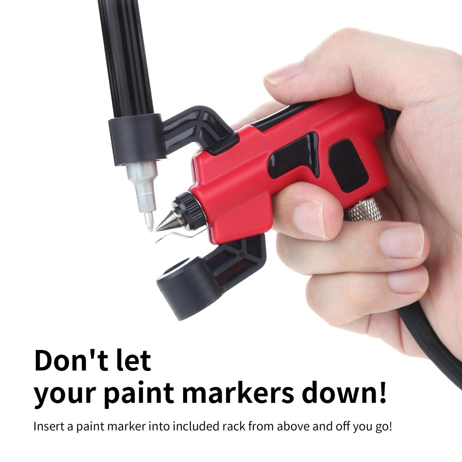 APPLAYERR Marker-Compatible Airbrush for DIY Projects with Negative Pressure Zone and Stable Spraying