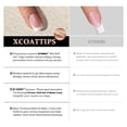 thumbnail image 7 of THINWAY XCOATTIPS French Gel Nails - French Tip Press on Nails Pink Extra Short Square Shape Nail Tips, Fake Nails Extensions Nail Art DIY, 7 of 7