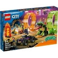 thumbnail image 3 of LEGO City Stuntz Double Loop Stunt Arena 60339, Monster Truck Playset with 2 Toy Motorcycles, Ramp, Wall of Flames, Ring of Fire, Snapping Snake Loop and 7 Minifigures, for Kids Ages 7 Plus, 3 of 8