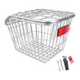 thumbnail image 3 of tamizeot Rear Bike Basket Bicycles Trendy Iron for Mountain Road Bikes Outdoor Riding With Lid With Lid 29x22.5x26cm, 3 of 6