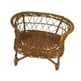 thumbnail image 4 of Silla de Mimbre para Casa de Muñecas, Adornos Artesanales en Miniatura, Accesorios para Muebles, Mini Silla de Jardín de Juguete Simulado para Paisaje, 4 of 8