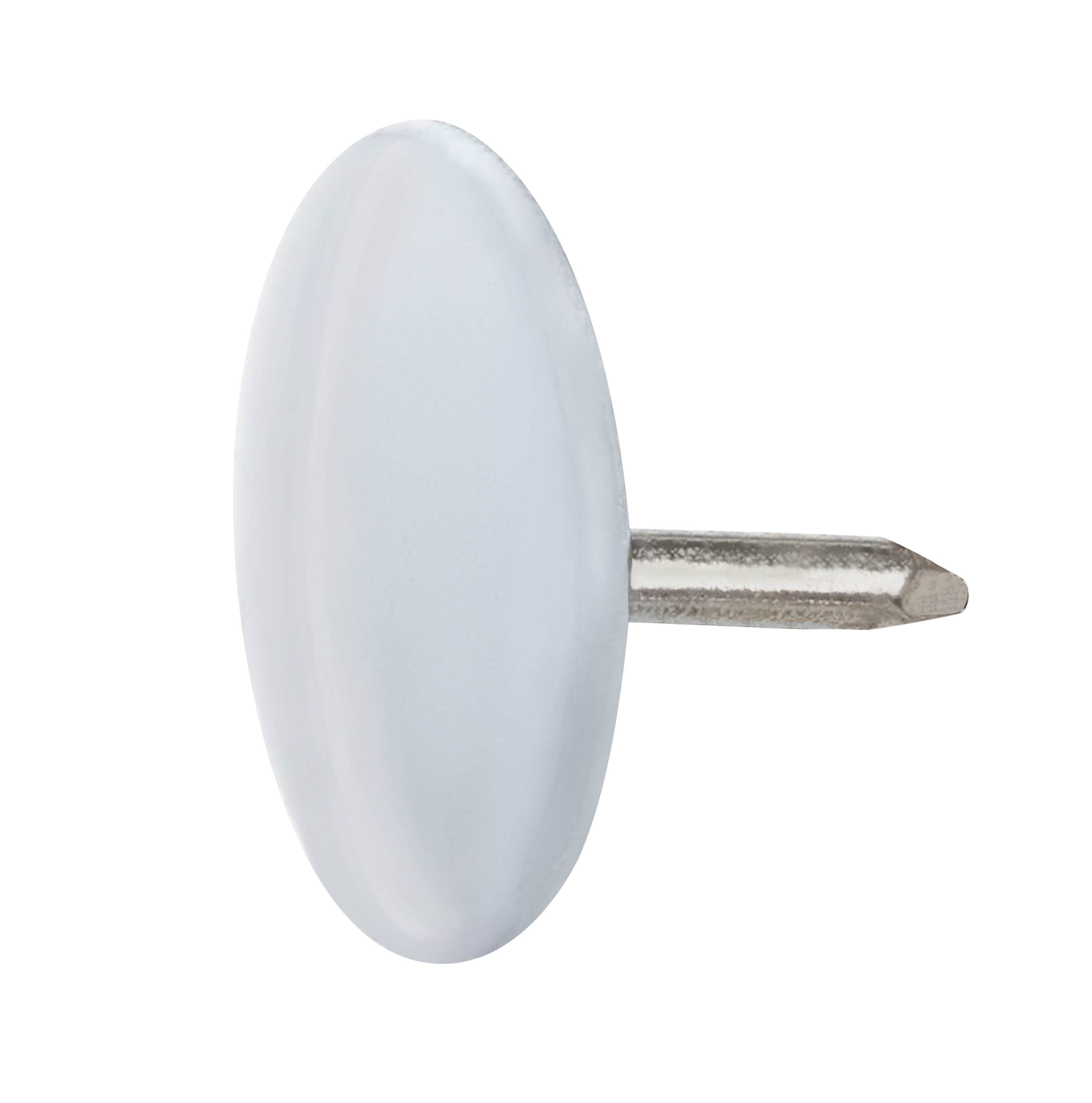 Ook Thumb Tacks, Steel, Bright White Finish, Interior Multi-Material, 40 pack