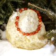thumbnail image 1 of Betty Rocks BNKCRN201160016T2 16 in. 16mm Round Carnelian Necklace, 1 of 1