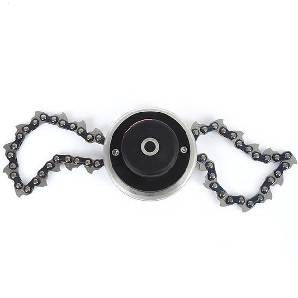 Eigraketly Trimmer Lawn Chain Trimmer Head Chain Brush para herramientas de corte de césped de jardín Jardín y Patio Negro Eigraketly TO005294-01