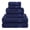 Dark Blue, variant on MK Gdledy Towels Luxury Bath Towel Set of 6 Pieces, 100% Cotton, Ultra Soft & Highly Absorbent for Everyday Use, 2 Bath Towels, 2 Hand Towels, 2 Towel.
