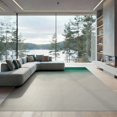 ODIKA 6'x9' Washable Area Rug Cream Graduated Ombre Zigzag Stripes ...