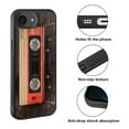 thumbnail image 2 of WIRESTER Shockproof Soft Rubber Cover Case for Apple iPhone 16e 6.1" 2025, Red Vintage Cassette Tape, 2 of 5