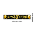 thumbnail image 3 of Glamorous Glittery Gold Happy 40 Birthday Banner Party Decoration Backdrop Background Photo Props for Birthday Celebrations Party Supplies Festive Decorations Event Decor, 3 of 7