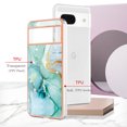 thumbnail image 6 of Feishell Marble Texture Design for Google Pixel 8 Case Support Wireless Charging Slim Glossy Shockproof Anti-Scratch Soft & Flexible Protective Phone Case for Women Girls,C, 6 of 6