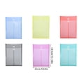 thumbnail image 3 of 10Pcs Legal Size File Bag with String Closure, Top Loading Envelopes Clear Folder Document Pouches for Office School, 3 of 9