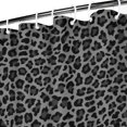 thumbnail image 3 of Black Leopard Print Shower Curtain 36"x72" ,Bathroom Decorative Shower Curtains Set with 12 Hooks,Modern Waterproof Washable Shower Curtain, 3 of 6