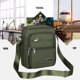 thumbnail image 1 of Bolsa de mensajero, con cremallera de seis capas, para el hombro, de negocios, billetera, para hombres, gran capacidad, para el hombro, de cuerpo cruzado, militar verde, 1 of 3