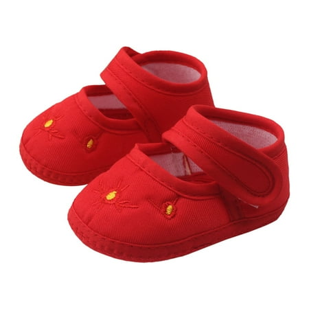 

Dpytoraw Baby Girls Soft Sole Princess Wedding Dress Mary Jane Light Baby Sneaker Shoes Size 0-3 Months