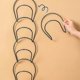 thumbnail image 5 of 5 pcs Wrought iron hat rack, black, hat storage (FMY), 5 of 5