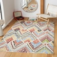thumbnail image 2 of SAFAVIEH Amsterdam Earnestine Geometric Area Rug, Ivory/Red, 6'7" x 9'2", 2 of 8