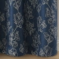 thumbnail image 5 of VCNY Home Carmen Navy Blue Floral Rod Pocket Blackout Curtain Panel, 52" x 84", 5 of 5
