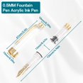 thumbnail image 3 of Unatoiry Unparalleled Writing Experience With Fountain Pen Writing Skills Impressive Piston Fountain Pen piston pen-0.5mm 1Set, 3 of 6