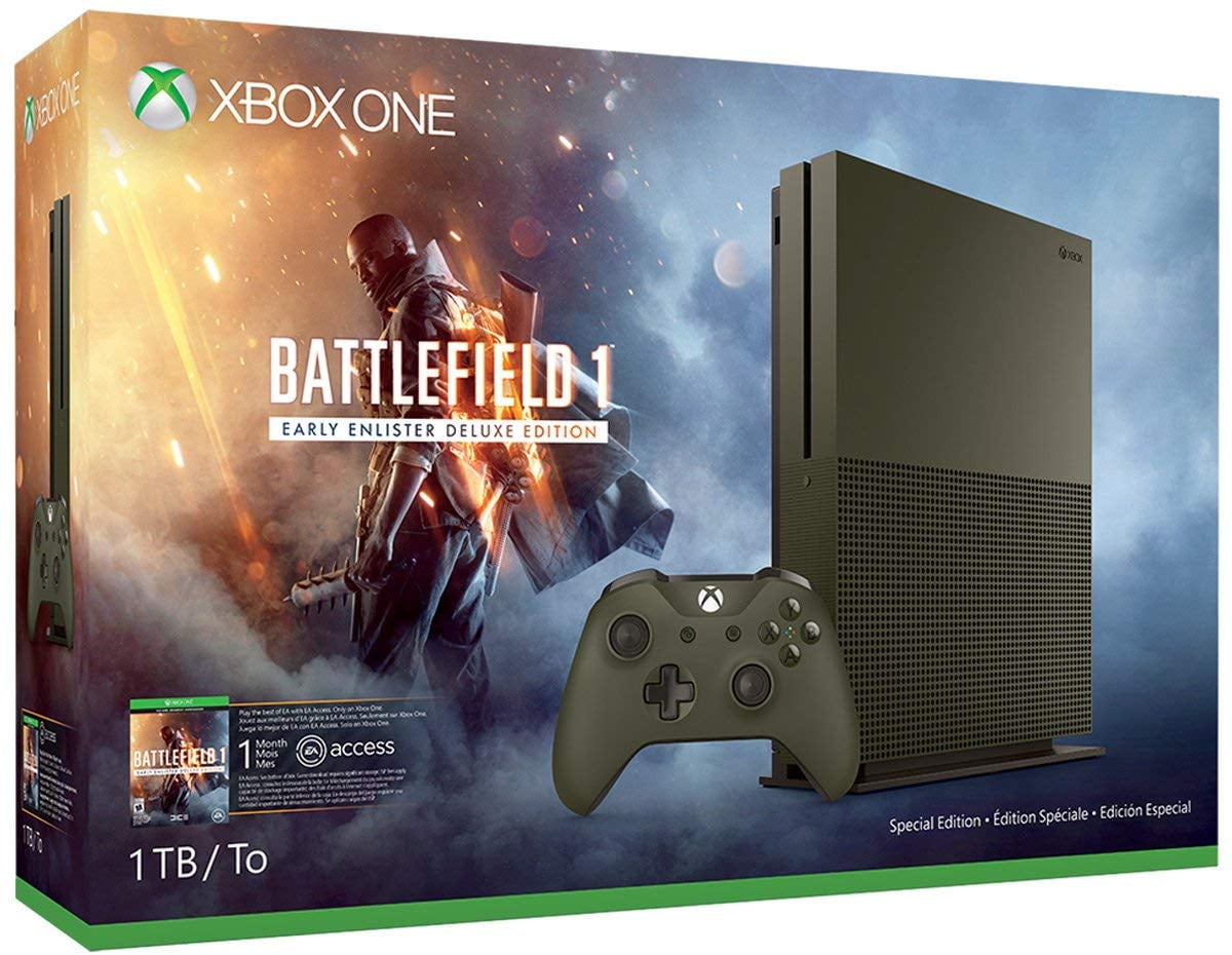 Microsoft Xbox One S 1tb Battlefield 1 Special Edition Walmart Com Walmart Com - xbox one s edicion roblox