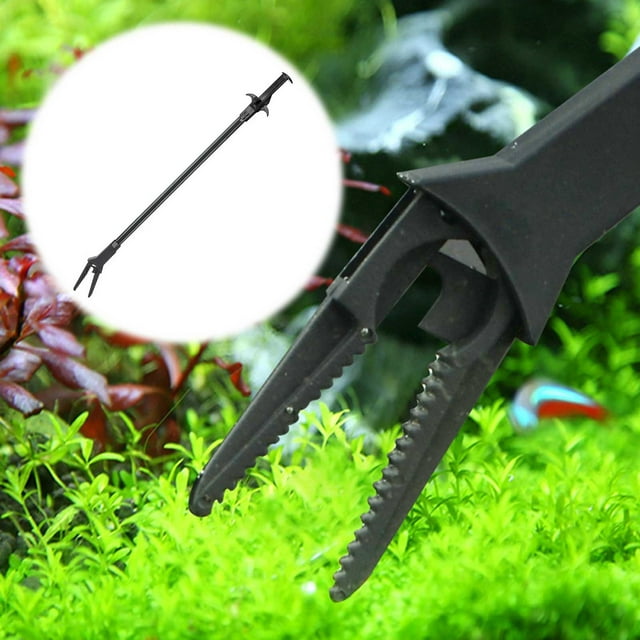 Hbdhejl Plastic Aquarium Clamp Cleaning Tool Black 50Cm Length Perfect For Fish Tank