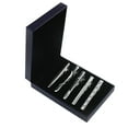 thumbnail image 3 of 5 Pieces Men Metal Skinny Tie Clip Clasp Necktie Bars Pins with Box, 3 of 6