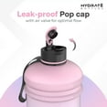 thumbnail image 2 of HYDRATE XL Jug Half Gallon Water Bottle - BPA Free, Flip Cap, Ideal for Gym - Color, 2 of 7