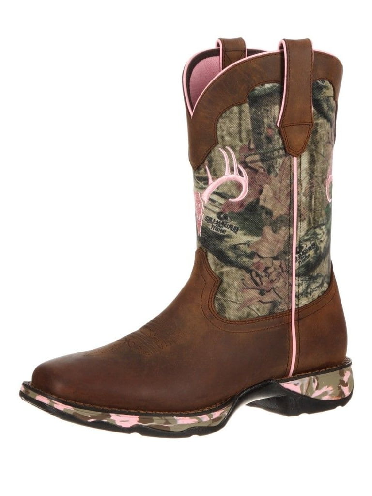 camo pull on boots