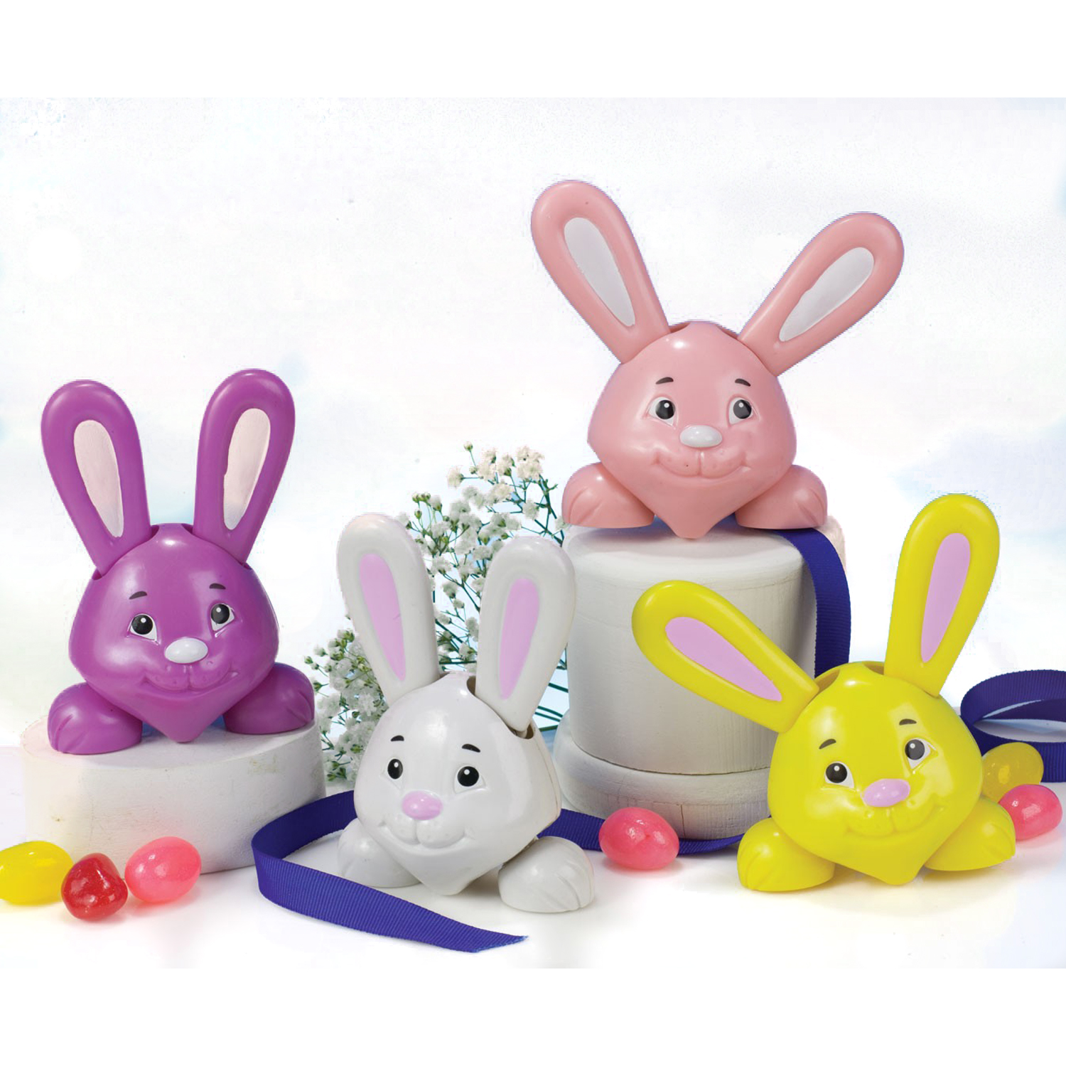 Easter Unlimited Silly Easter Bunny Bobble 4" WindUp Toy, Assorted