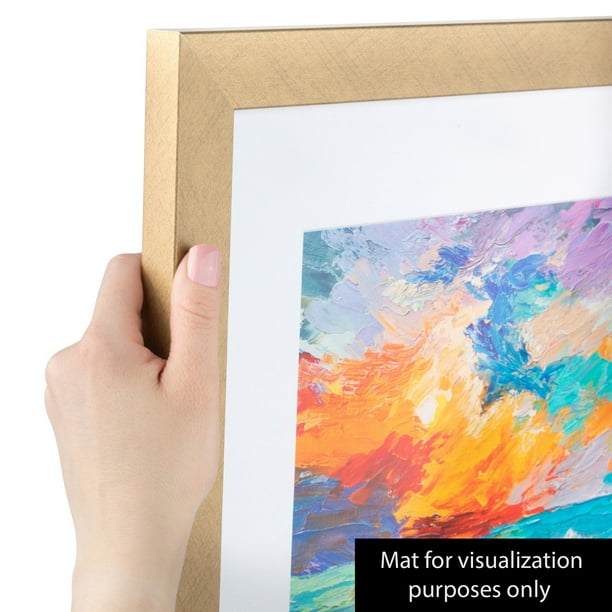Arttoframes 16x23 Inch Classic Gold Picture Frame This Gold Mdf Poster Frame Is Great For Your Art Or Photos Comes With 060 Plexi Glass 2wom 4498 Walmart Com