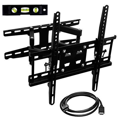 Mount-It! Full Motion TV Wall Mount | Dual Arm Articulating TV