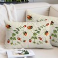 thumbnail image 2 of Ladybugs Eucalyptus Pillow Covers 16"x24", Spring Botanical Leaves Green Soft Brushed Microfiber Breathable Throw Pillow Covers, Decorative Pillowcase with Zipper for Couch Sofa Bedroom Living Room, 2 of 9