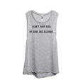 thumbnail image 1 of Thread Tank I Can't Have Kids My Dogs Are Allergic Women's Fashion Sleeveless Muscle Tank Top Sport Grey 2X-Large, 1 of 4