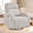 Corduroy Camel, variant on BaseBeauty Power Swivel Rocker Recliner, Swivel Glider Recliner with Type-C & USB Port, Nursery Recliner Glider Chair with Double Pockets, Chenille White